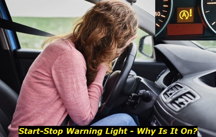 start-stop warning light in car
